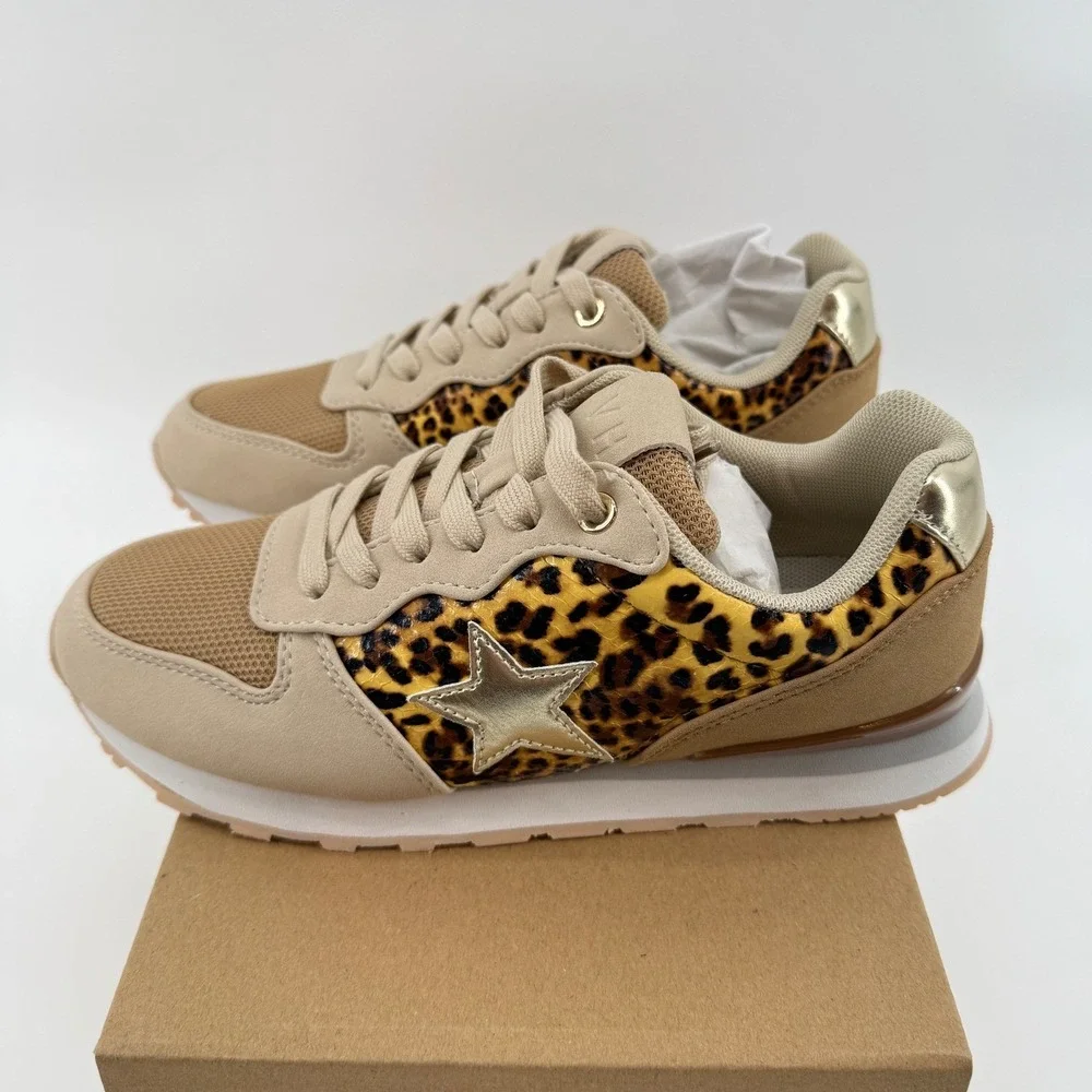Vintage Havana Sneakers‎ Womens Size 6 Renee Wild Cheetah Star Leopard Print NEW - Picture 10 of 15